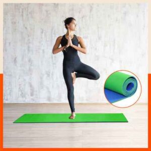 two tone green and blue yoga mat!